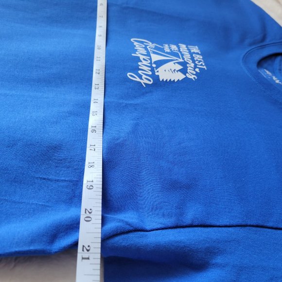 "The Best Memories Are Made Camping" Crew Neck T-Shirt - Picture 4 of 7